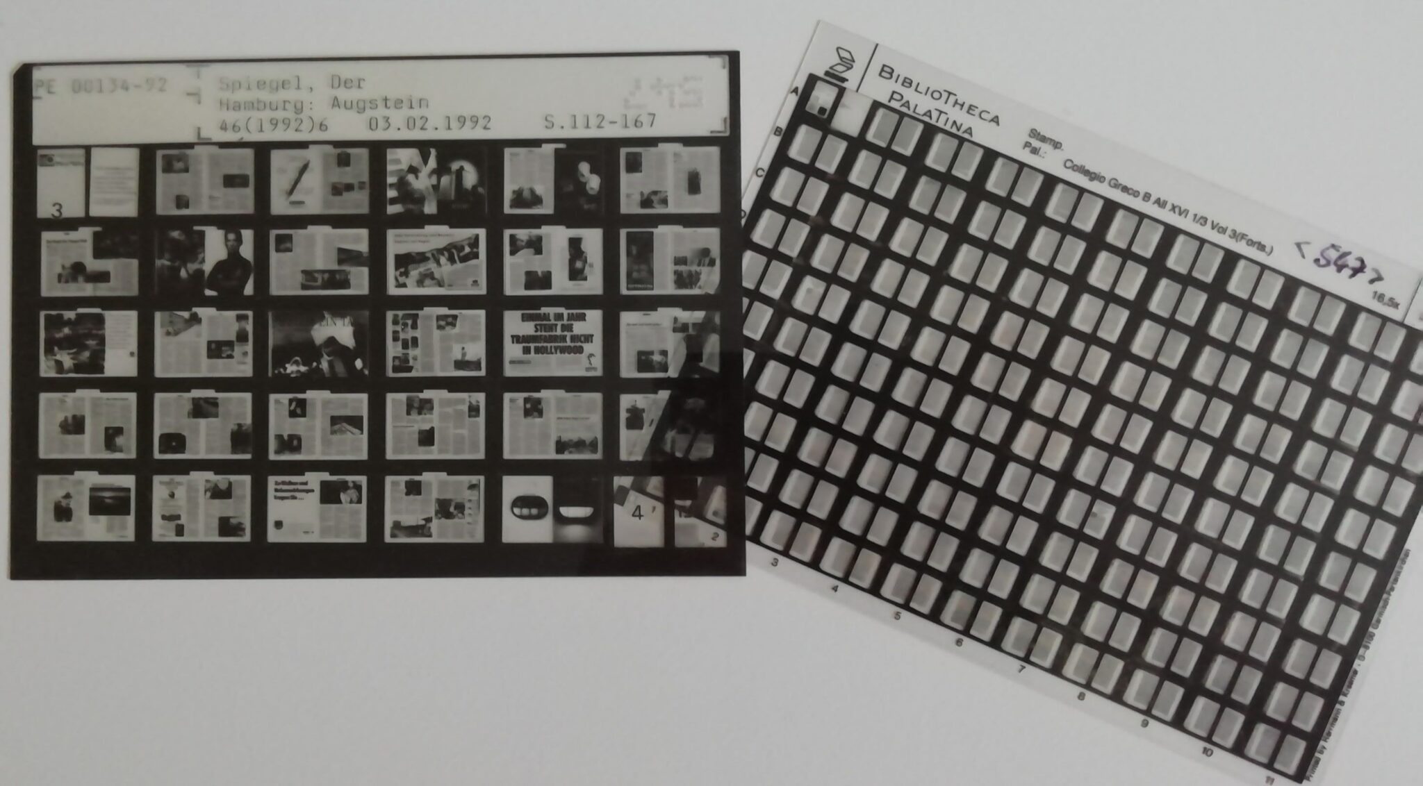 Wortschatz Bibliothek. Heute Mikroformen Lesezeichen