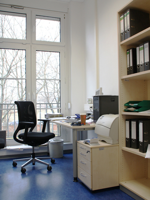 Büro im Forschungsgebäude 1 der Universität Erfurt