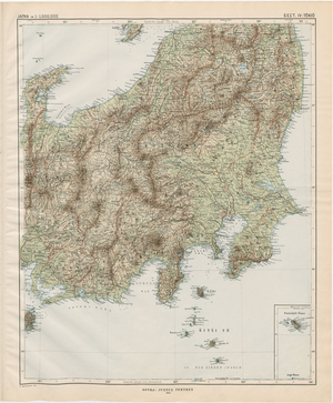 Bruno Hassenstein, Atlas von Japan, Gotha: Justus Perthes 1887, Sektion 4: Tokio
