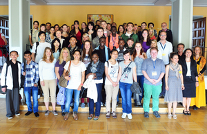 Die Teilnehmer des Internationalen Sommerkurses 2012 an der Universität Erfurt.