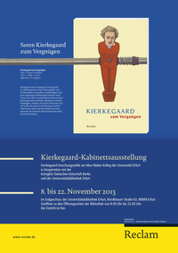 Plakat zur Kierkegaard-Ausstellung in der Universitätsbibliothek Erfurt