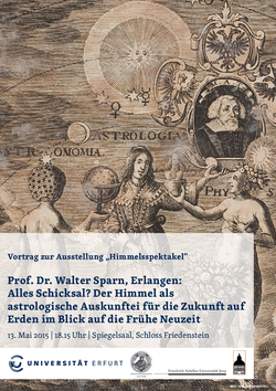 Plakat: Himmelsspektakel Vortrag Prof. em. Dr. Walter Sparn