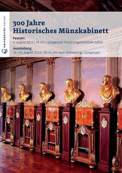 Plakat zum Festakt und zur Ausstellung "300 Jahre historisches Muenzkabinett"