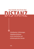 Buchcover Distanz. Schreibweisen, Entfernungen, Subjektkonstitutionen in der tschechischen und mitteleuropäischen Literatur