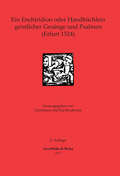 Cover: "Ein Enchiridion oder Handbüchlein geistlicher Gesänge und Psalmen (Erfurt 1524)"