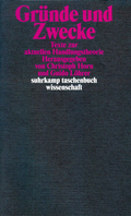 Cover des Buches "Gründe und Zwecke" herausgegeben von Christoph Horn und Guido Löhrer